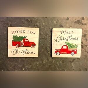 ❤️🔥 2 NEW Christmas Design Farmhouse Decor Refrigerator Quote Magnets P…